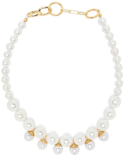 Atu Body Couture Bead-chain Necklace - White