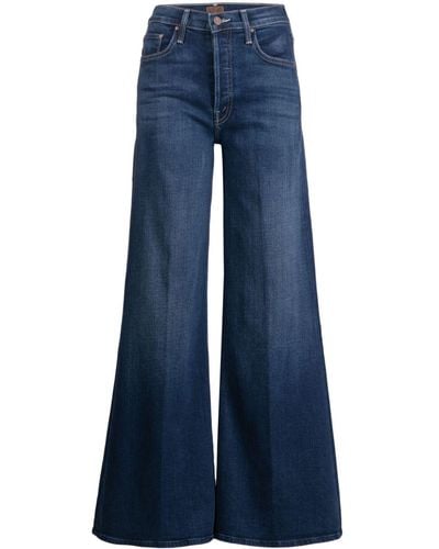 Mother High-rise Wide-leg Jeans - Blue