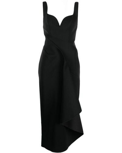 Acler Gowrie Front-slit Midi Dress - Black