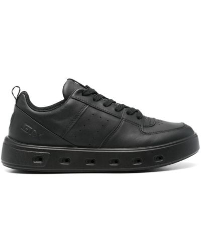Ecco Street7 20 Leather Sneakers - ブラック