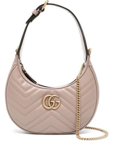 Gucci Mini GG Marmont Shoulder Bag - Pink
