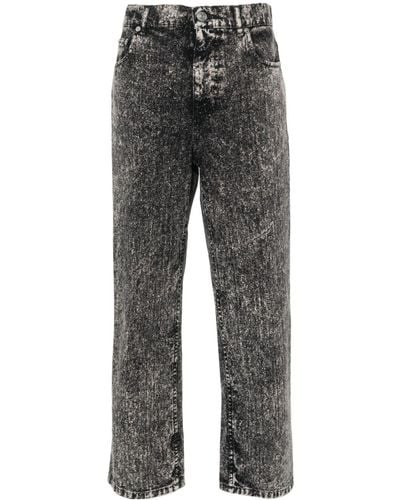 Marni Straight-Leg-Jeans mit hohem Bund - Grau