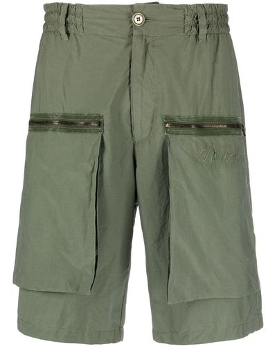 Moschino Cargo-Shorts mit Reißverschlusstaschen - Grün