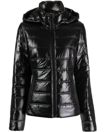 Calvin Klein Glossy-finish Quilted Puffer Jacket - Black