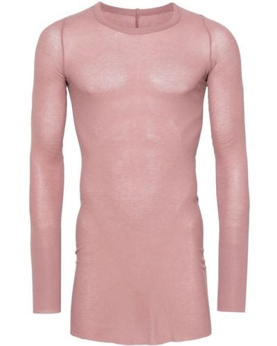 Rick Owens Lido ロングtシャツ - ピンク
