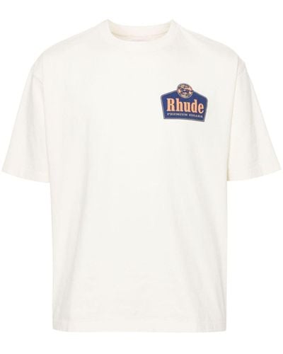 Rhude ロゴ Tシャツ - ホワイト