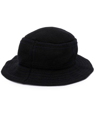 Barrie Curved Bucket Hat - Black