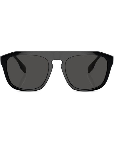 Burberry Wren Pilot-frame Sunglasses - Black