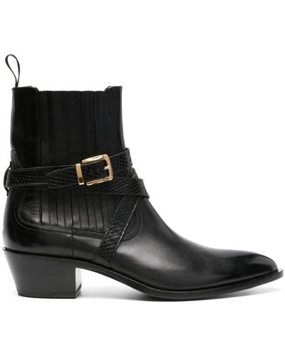 Bally Vegas 45mm Wraparound-strap Leather Boots - Black
