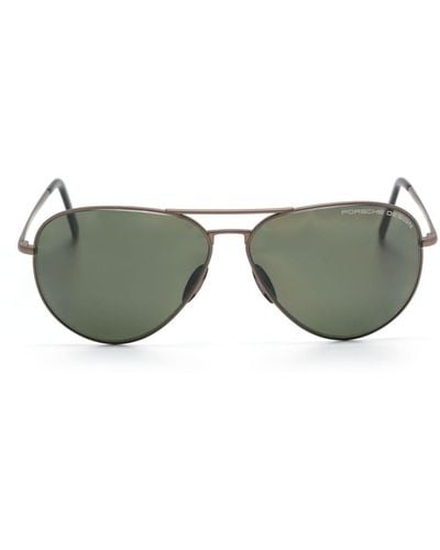 Porsche Design P ́8508 Pilot-frame Sunglasses - Green