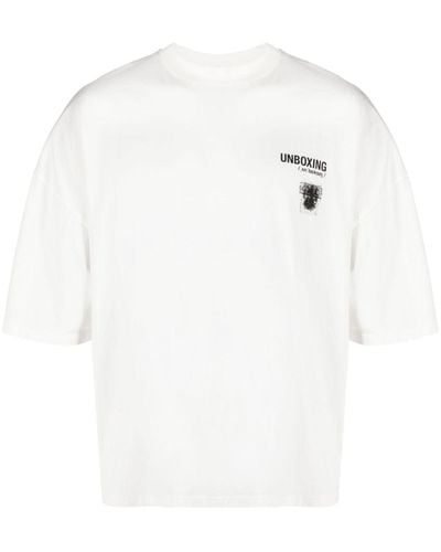 Henrik Vibskov Camiseta Unboxing Big - Blanco
