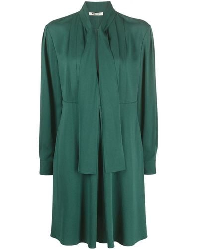Ports 1961 Kleid mit Schleifenkragen - Grün