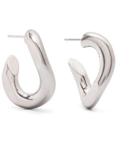 Isabel Marant Links Sculpted-hoop Earrings - White