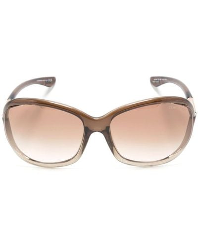 Tom Ford Rectangle-frame Sunglasses - Natural