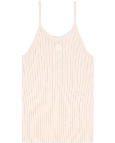 Sporty & Rich Srhwc Ribbed Tank Top - Natural