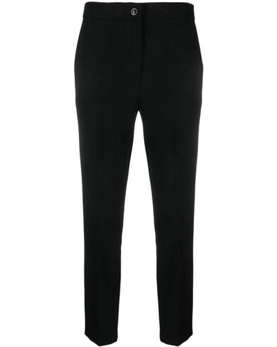 Twin Set Tailored Slim-cut Cigarette Pants - Black