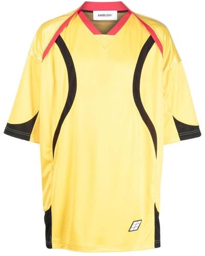 Ambush Short Sleeves Football T-shirt - Yellow