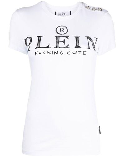 Philipp Plein T-shirt con decorazione - Bianco