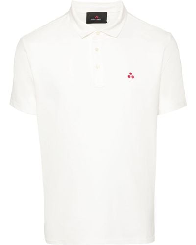 Peuterey Poloshirt mit Logo-Stickerei - Weiß