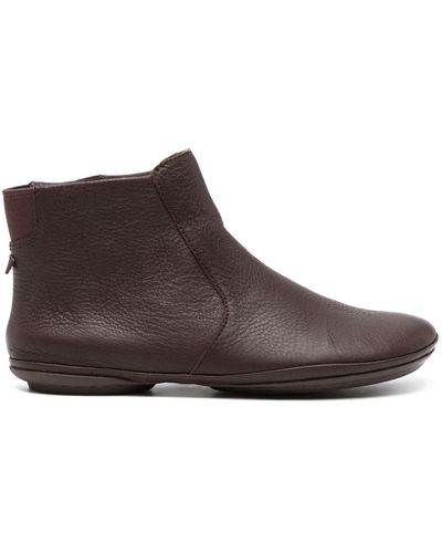 Camper Right Nina Leather Ankle Boots - Brown