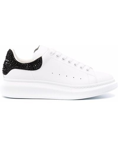 Alexander McQueen Sneakers mit Kristallen - Weiß