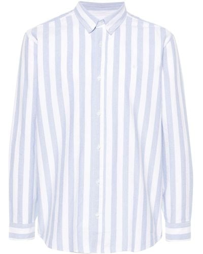 Carhartt Camisa Dillion a rayas - Blanco