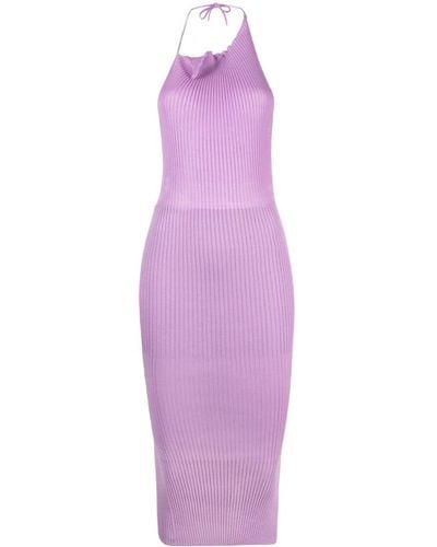 a. roege hove Emma Ribbed-knit Dress - Purple