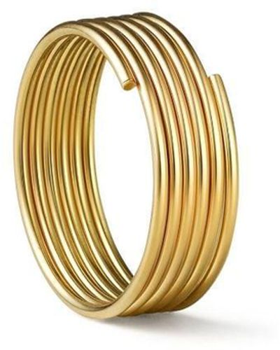 Shihara 18kt Stack 02 Gelbgoldcreole - Mettallic