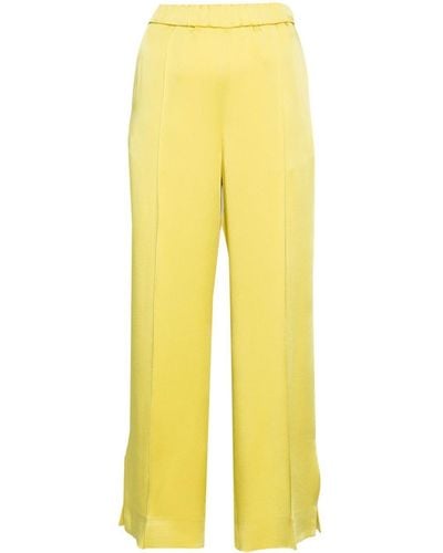 Jil Sander Pressed-crease Straight-leg Trousers - Yellow