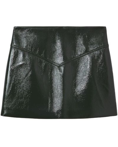 PROENZA SCHOULER WHITE LABEL Vinyl Mini Skirt - グリーン