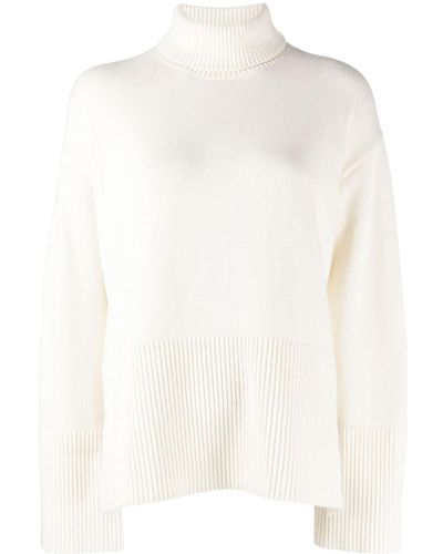 Alexis Yvonne Roll-neck Jumper - White