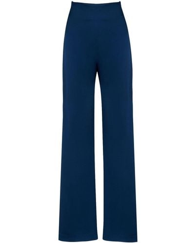 Silvia Tcherassi Palermo High-waisted Trousers - Blue