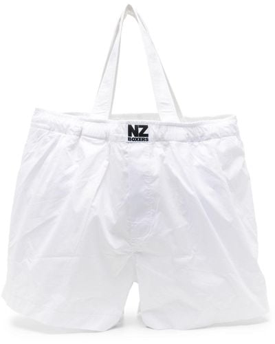 Natasha Zinko Cotton Tote Bag - White