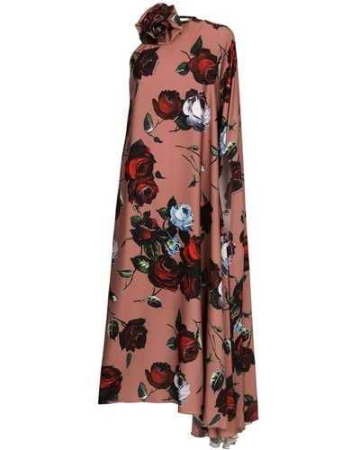 Dolce & Gabbana Roseプリント ドレス - マルチカラー