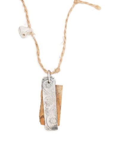 Nick Fouquet Contrasting-chain Double-pendant Necklace - Metallic