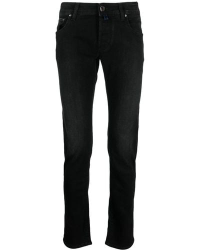 Jacob Cohen Pantalon skinny à poches contrastantes - Noir