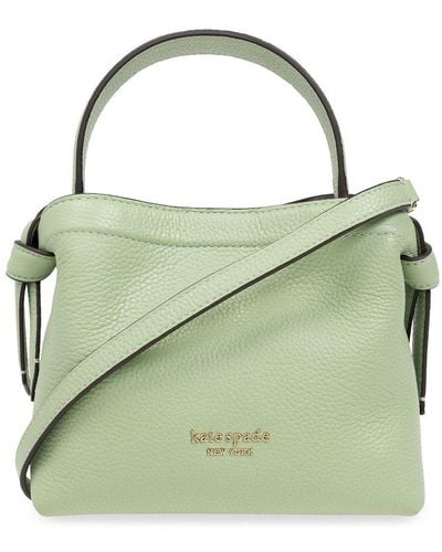 Kate Spade Mini Knott Leather Tote Bag - Green