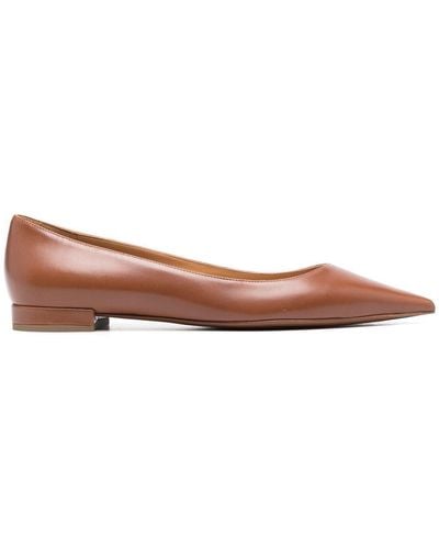 Ralph Lauren Collection Kendrya Ballerina Shoes - Brown