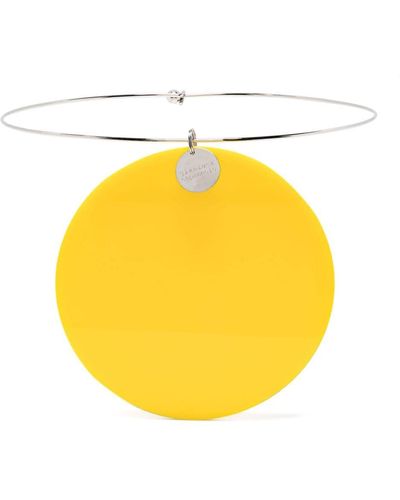 Gianluca Capannolo Small Iris Statement Necklace - Yellow
