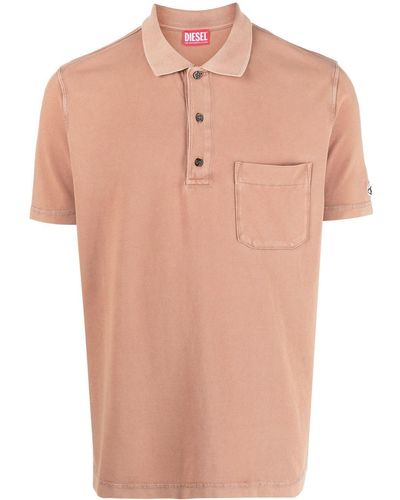 DIESEL Short-sleeve Polo Shirt - Orange