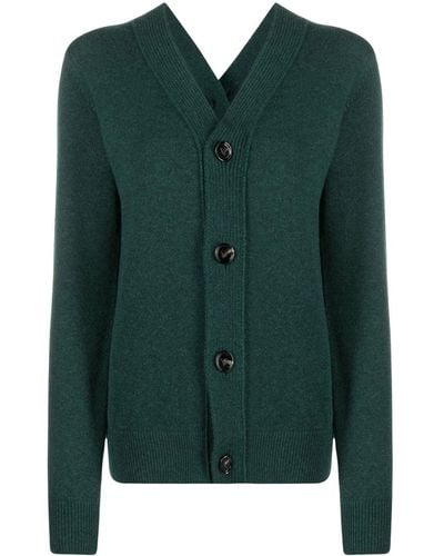 Bottega Veneta Double-buttoned Knitted Cardigan - Green