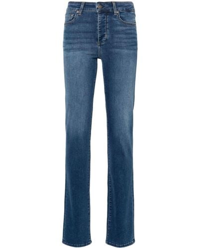 Liu Jo Straight-Leg-Jeans mit hohem Bund - Blau