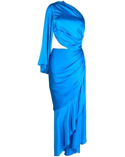 PATBO One-shoulder Draped Dress - Blue