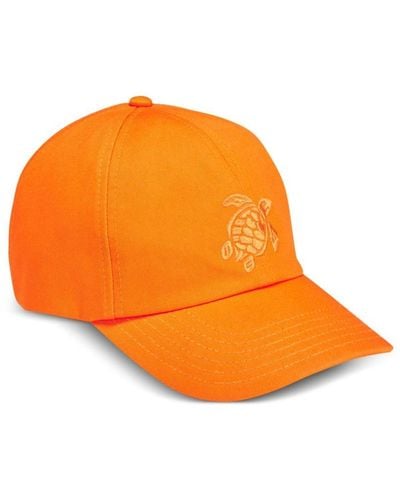 Vilebrequin Honkbalpet Met Geborduurd Logo - Oranje