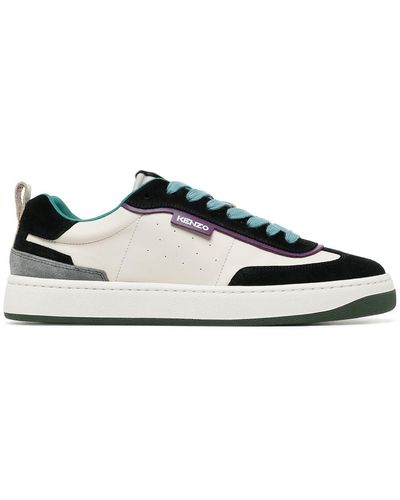 KENZO Kourt Panelled Low-top Trainers - White