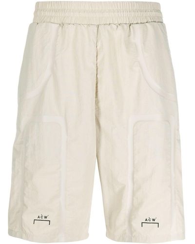 A_COLD_WALL* Elastische Bermuda Shorts - Naturel