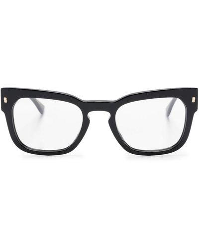 DSquared² Hype Brille mit eckigem Gestell - Braun