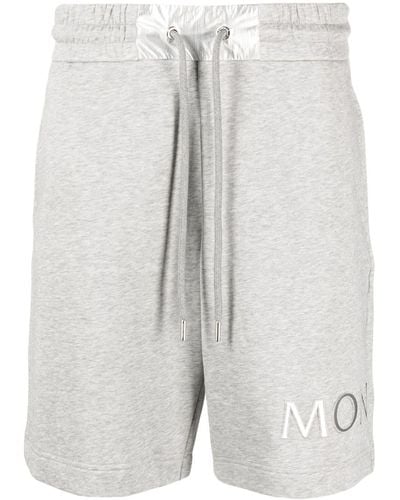 Moncler Logo-print Drawstring Shorts - Grey