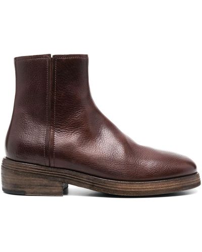 Marsèll Leather Ankle Boots - Brown