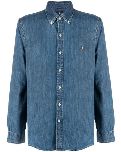 Polo Ralph Lauren Denim Overhemd - Blauw